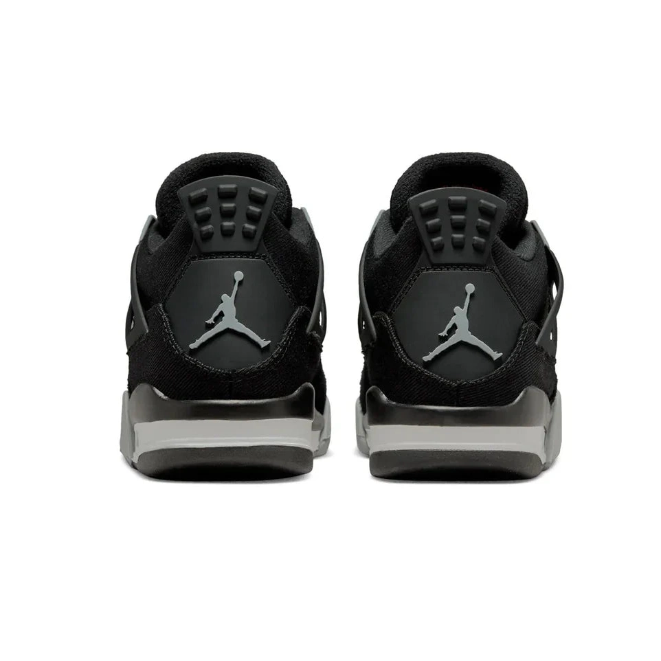 Black GS Air Canvas 4 Retro Jordan 0703